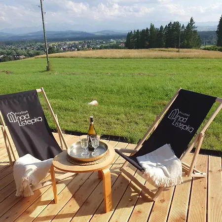 Przystan Nad Listepka Domek Nowoczesna Stodola Z Widokiem Na Tatry, Gorce I Pieniny Lopuszna Exterior photo